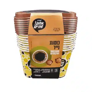 כוסות נייר 8OZ + מכסה